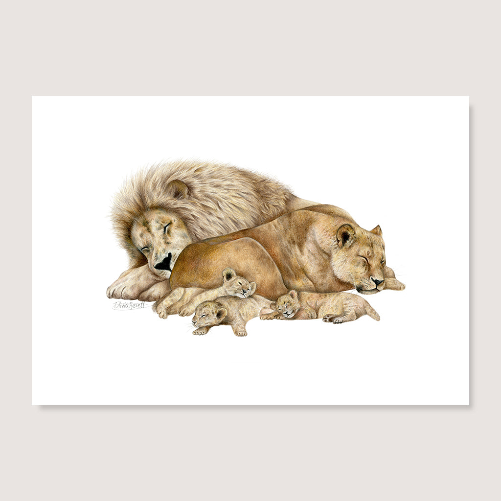 SALE - The Lion Sleeps Tonight print A5