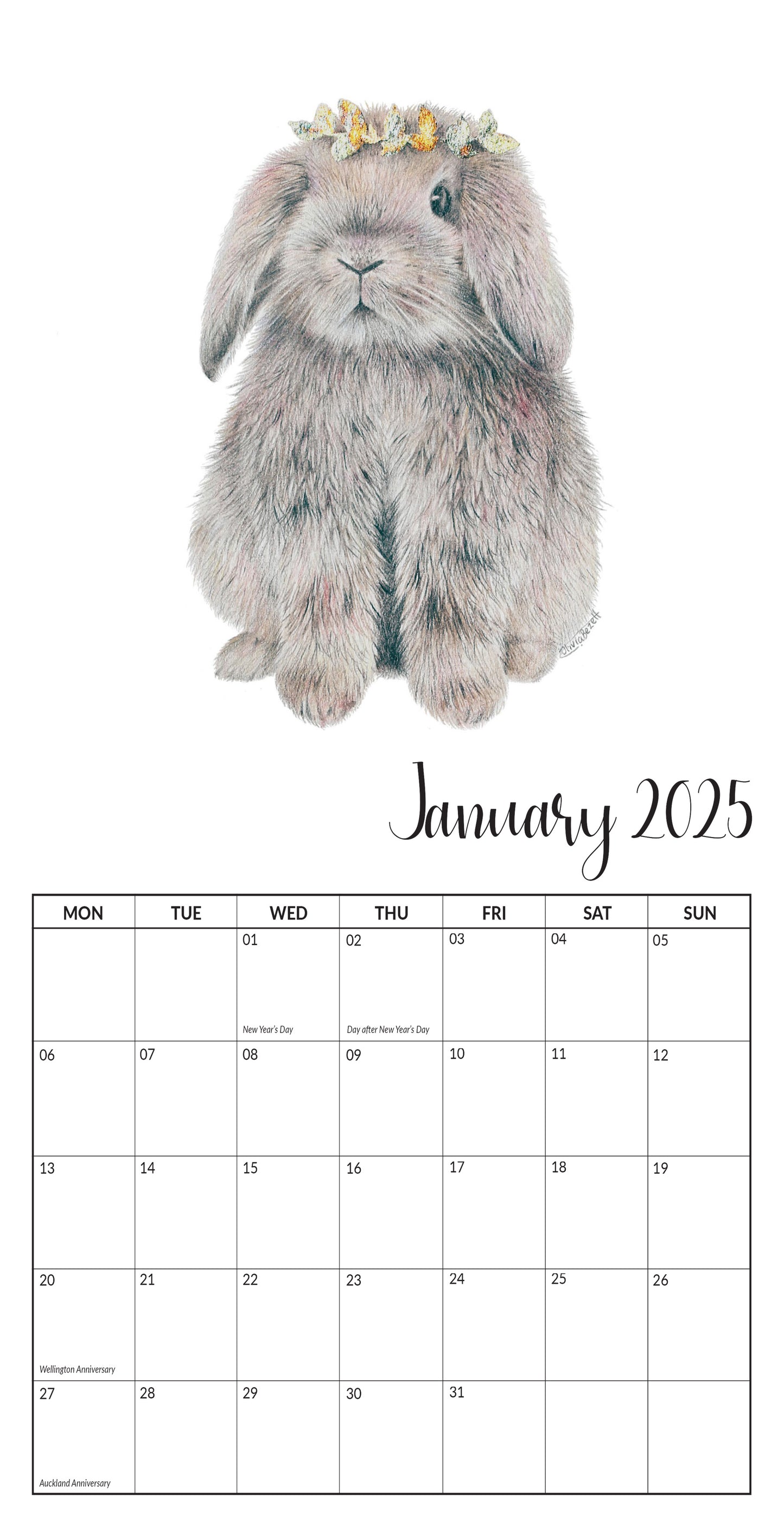 2025 'Rabbit' calendar