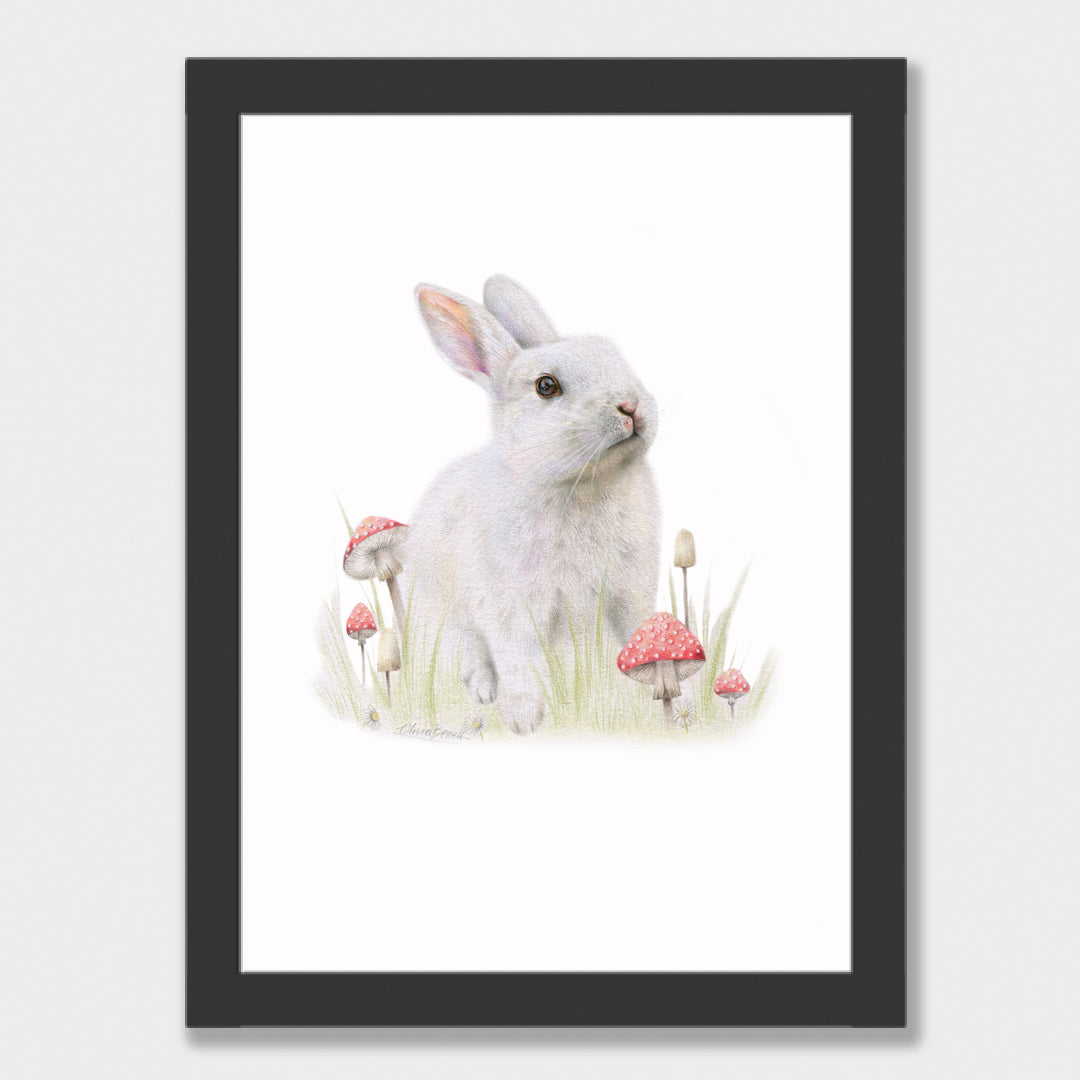 White Rabbit Print