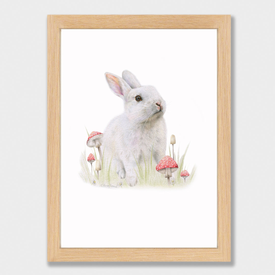 White Rabbit Print
