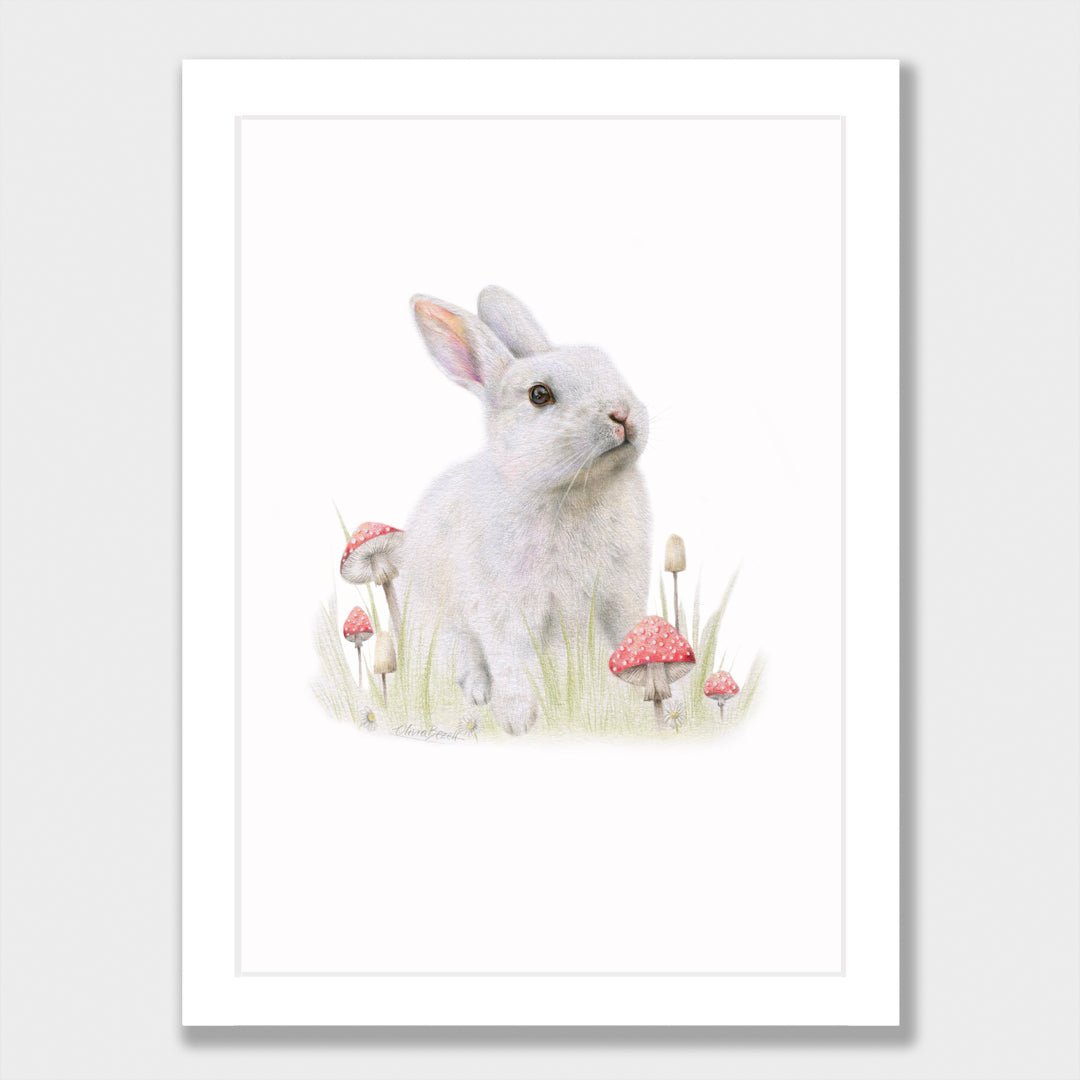 White Rabbit Print