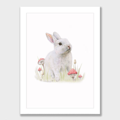 White Rabbit Print