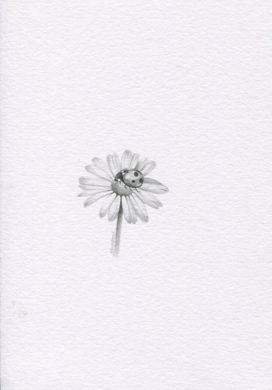 Mini one-off original 'Ladybug and Daisy'