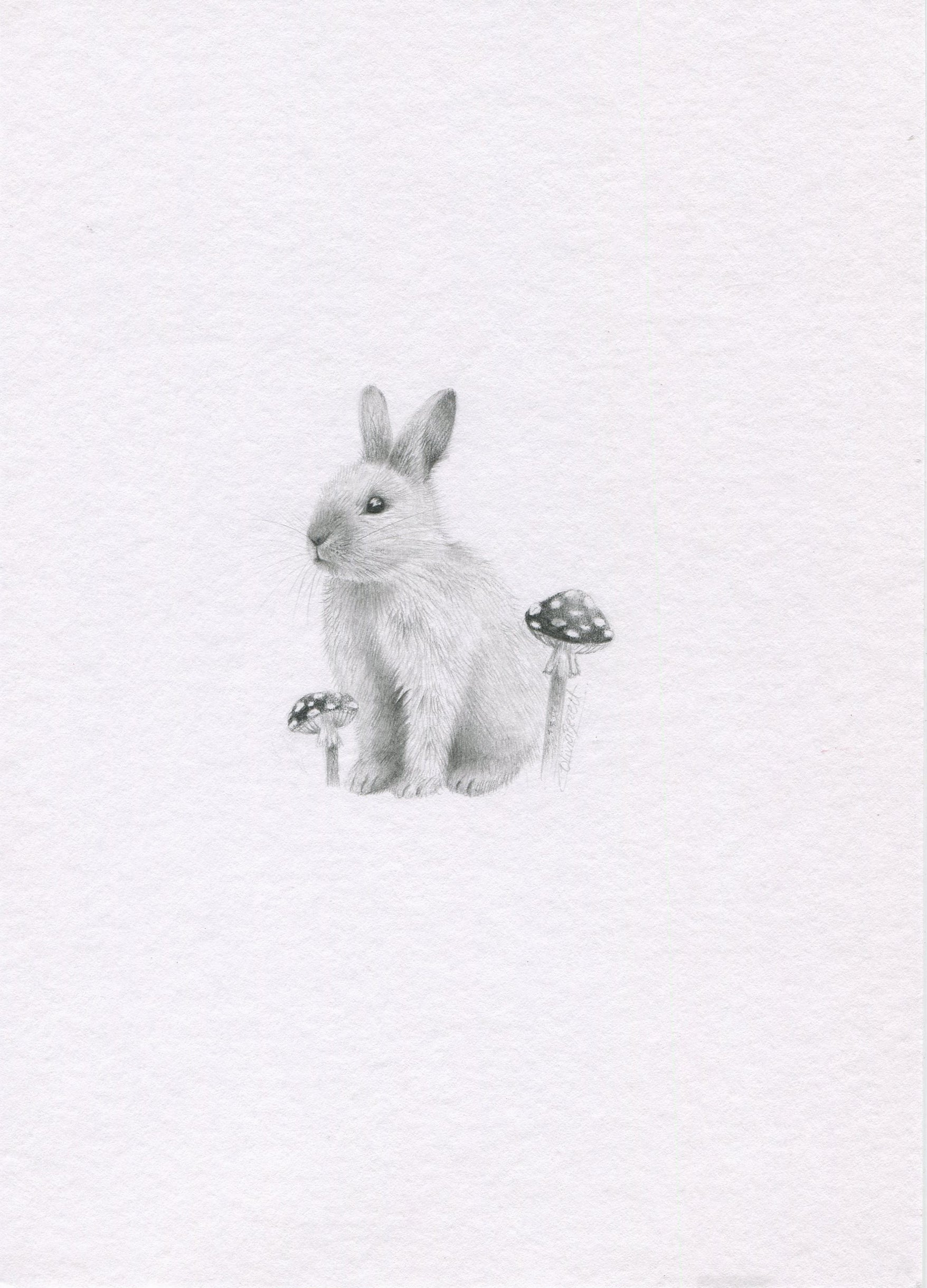 Mini one-off original 'Rabbit' – Olivia Bezett Artist