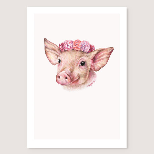 SALE - Piglet print A5