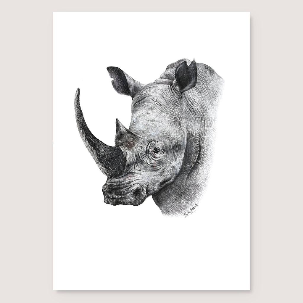 SALE - Rhino print A5