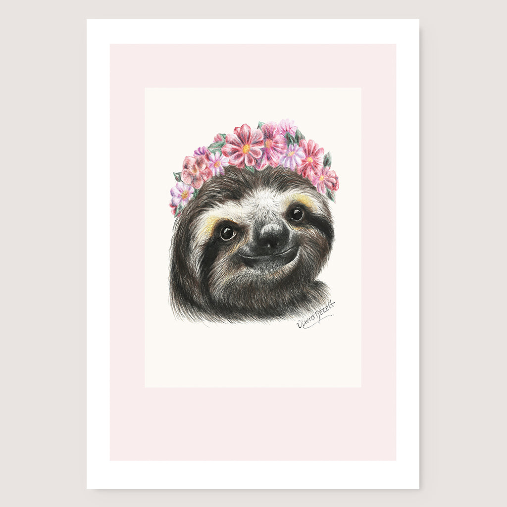 SALE - Sloth print A5