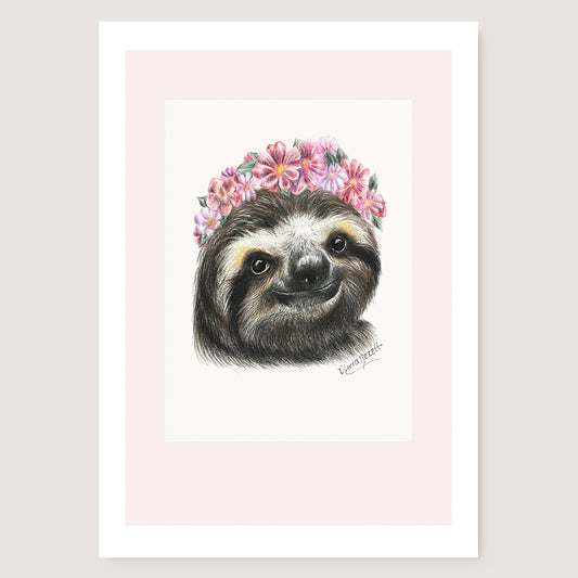 SALE - Sloth print A4