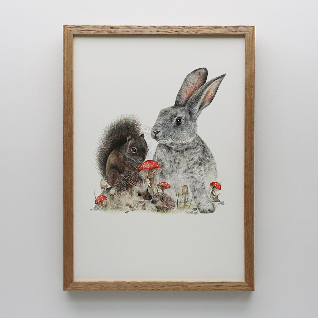 Bunny & Friends Print