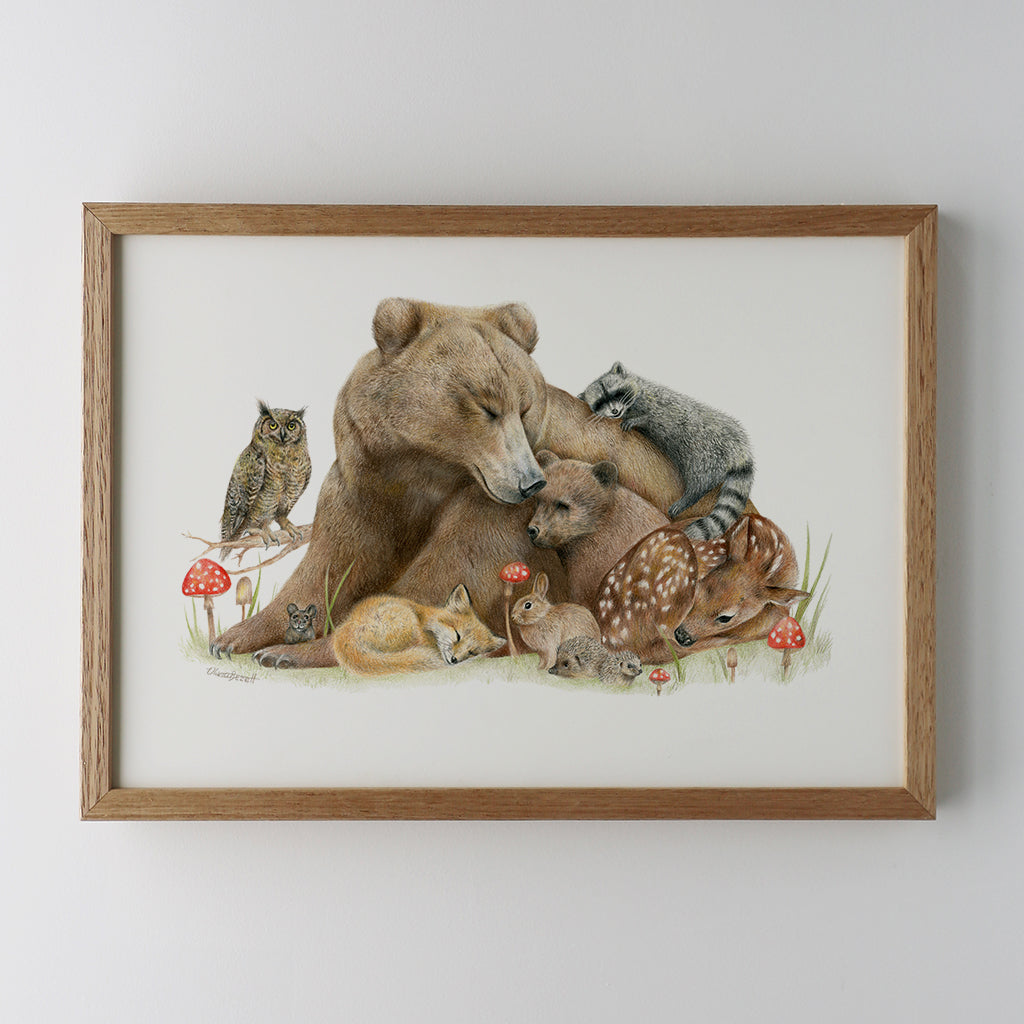 Limited edition 'Forest Friends' Print