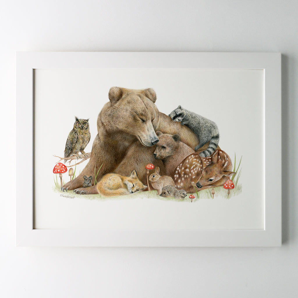 Limited edition 'Forest Friends' Print