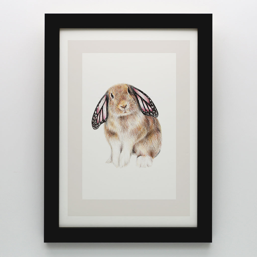 Butterfly Bunny Print